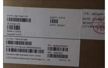 Lenovo 5M11N61179 C-Cover with keyboard,Portuguese,Deep Black,FingerPrint Reader,WWAN