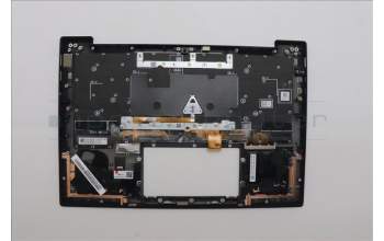 Lenovo 5M11N61182 C-Cover with keyboard,Spanish,Deep Black,FingerPrint Reader,WWAN