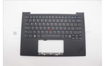 Lenovo 5M11N61199 C-Cover with keyboard, USA English, Deep Black, FingerPrint Reader, WWAN, US