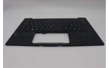 Lenovo 5M11N61209 C-Cover with keyboard, Italian, Deep Black, FingerPrint Reader, WWAN, UK