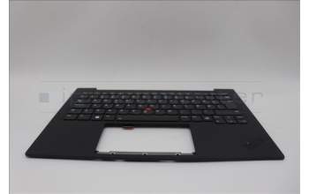 Lenovo 5M11N61214 C-Cover with keyboard, Norwegian, Deep Black, FingerPrint Reader, WWAN, UK