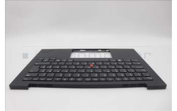 Lenovo 5M11N61218 C-Cover with keyboard, Slovenian, Deep Black, FingerPrint Reader, WWAN, UK