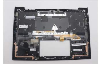 Lenovo 5M11N61219 C-Cover with keyboard, Spanish, Deep Black, FingerPrint Reader, WWAN, UK