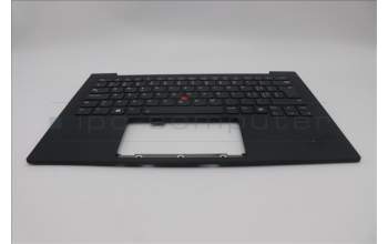 Lenovo 5M11N61221 C-Cover with keyboard, Switzerland, Deep Black, FingerPrint Reader, WWAN, UK
