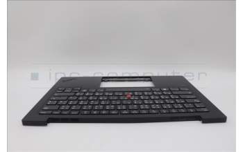 Lenovo 5M11N61223 C-Cover with keyboard, Thai, Deep Black, FingerPrint Reader, WWAN, US