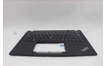 Lenovo 5M11N89402 C-Cover with keyboard, Czech Slovakian, Black, Backlight, UK