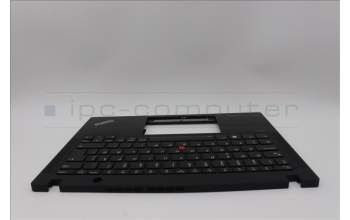 Lenovo 5M11N89405 C-Cover with keyboard, Danish, Black, Backlight, UK