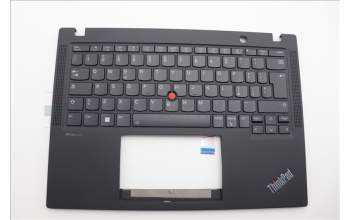 Lenovo 5M11N89438 C-Cover with keyboard, Italian, Black, Backlight, UK