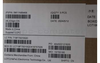 Lenovo 5M11N89468 C-Cover with keyboard, Spanish, Black, Backlight, UK