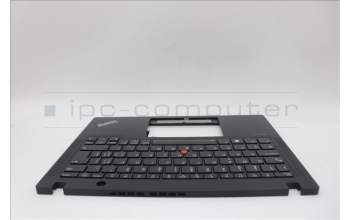 Lenovo 5M11N89474 C-Cover with keyboard, Switzerland, Black, Backlight, UK