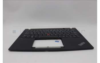 Lenovo 5M11N89499 C-Cover with keyboard, Arabic, Black, Backlight, WWAN, US