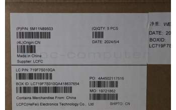 Lenovo 5M11N89503 C-Cover with keyboard, Belgian, Black, Backlight, WWAN, UK