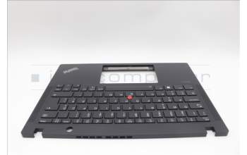 Lenovo 5M11N89524 C-Cover with keyboard, Estonian, Black, Backlight, WWAN, UK