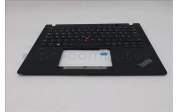 Lenovo 5M11N89537 C-Cover with keyboard, German, Black, Backlight, WWAN, UK