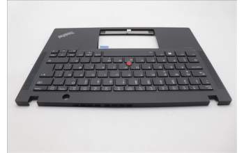 Lenovo 5M11N89548 C-Cover with keyboard, Icelandic, Black, Backlight, WWAN, UK