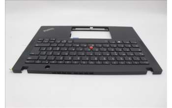 Lenovo 5M11N89551 C-Cover with keyboard, Italian, Black, Backlight, WWAN, UK