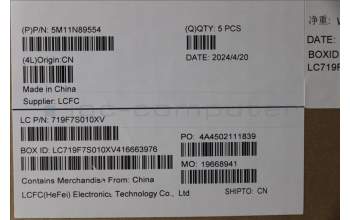 Lenovo 5M11N89554 C-Cover with keyboard, Japanese, Black, Backlight, WWAN, JP