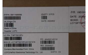 Lenovo 5M11N89566 C-Cover with keyboard, Norwegian, Black, Backlight, WWAN, UK