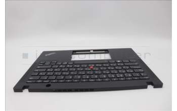 Lenovo 5M11N89575 C-Cover with keyboard, Russian, Black, Backlight, WWAN, US