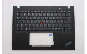 Lenovo 5M11N89583 C-Cover with keyboard, Swedish/Finnish, Black, Backlight, WWAN, UK
