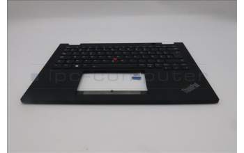 Lenovo 5M11N89836 C-Cover with keyboard, Belgian, Black, Backlight, UK