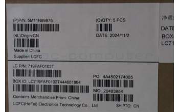 Lenovo 5M11N89878 C-Cover with keyboard, Hungarian, Black, Backlight, UK