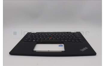 Lenovo 5M11N89878 C-Cover with keyboard, Hungarian, Black, Backlight, UK