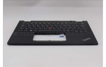Lenovo 5M11N89884 C-Cover with keyboard, Italian, Black, Backlight, UK