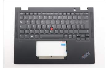 Lenovo 5M11N93166 C-Cover with keyboard, French, Black, Backlight, WWAN, US