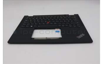 Lenovo 5M11N93172 C-Cover with keyboard, German, Black, Backlight, WWAN, UK