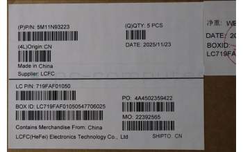 Lenovo 5M11N93223 C-Cover with keyboard, Switzerland, Black, Backlight, WWAN, UK