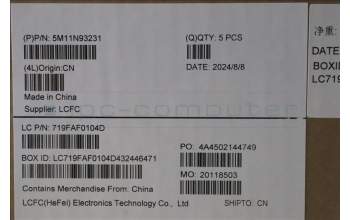 Lenovo 5M11N93231 C-Cover with keyboard, Turkish, Black, Backlight, WWAN, UK