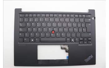 Lenovo 5M11N93266 C-Cover with keyboard, Spanish, Black, UK