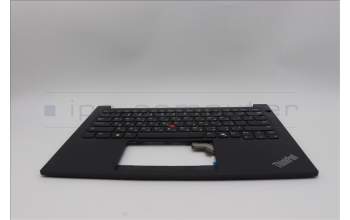 Lenovo 5M11N93286 C-Cover with keyboard, Hebrew, Black, US