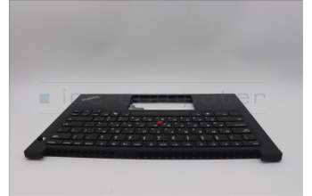 Lenovo 5M11N93286 C-Cover with keyboard, Hebrew, Black, US