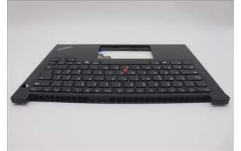 Lenovo 5M11N93290 C-Cover with keyboard, Italian, Black, UK