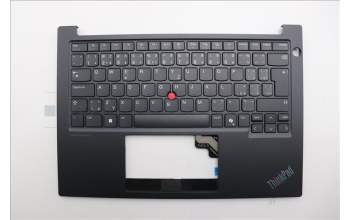 Lenovo 5M11N93306 C-Cover with keyboard, Czech Slovakian, Black, UK