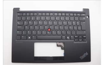 Lenovo 5M11N93326 C-Cover with keyboard, Turkish, Black, UK