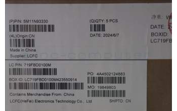 Lenovo 5M11N93330 C-Cover with keyboard, UK English, Black, UK