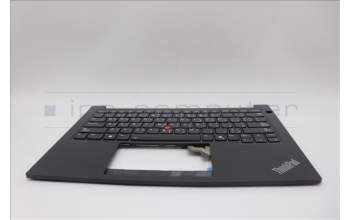 Lenovo 5M11N94161 C-Cover with keyboard, Arabic, Black, Backlight, US