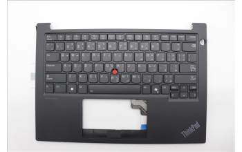 Lenovo 5M11N94163 C-Cover with keyboard, Arabic, Black, Backlight, US
