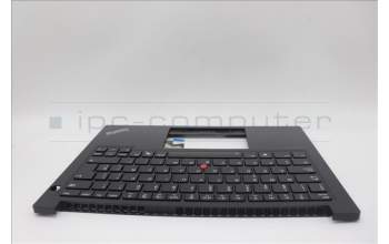 Lenovo 5M11N94173 C-Cover with keyboard, Spanish, Black, Backlight, UK