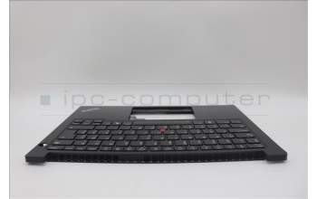 Lenovo 5M11N94191 C-Cover with keyboard, Hungarian, Black, Backlight, UK