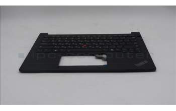Lenovo 5M11N94196 C-Cover with keyboard, Hebrew, Black, Backlight, US