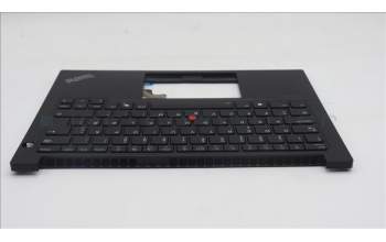 Lenovo 5M11N94202 C-Cover with keyboard, Norwegian, Black, Backlight, UK