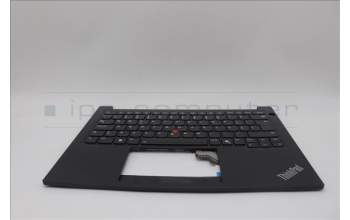 Lenovo 5M11N94207 C-Cover with keyboard, Portuguese, Black, Backlight, UK