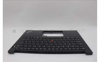 Lenovo 5M11N94207 C-Cover with keyboard, Portuguese, Black, Backlight, UK