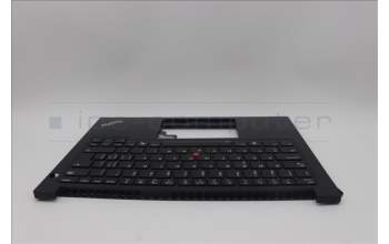 Lenovo 5M11N94229 C-Cover with keyboard, Switzerland, Black, Backlight, UK