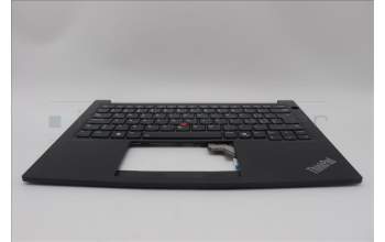 Lenovo 5M11N94231 C-Cover with keyboard, Switzerland, Black, Backlight, UK