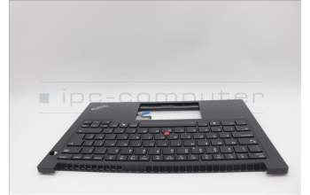 Lenovo 5M11N94237 C-Cover with keyboard, UK English, Black, Backlight, UK